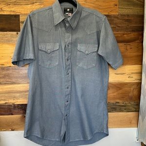 Chambray Men’s Western Short Sleeve